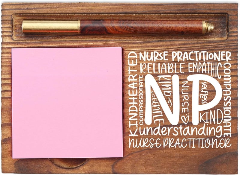 EFFJNSG Nurse Practitioner Appreciation Gifts Compassionate Quote Healthcare Worker Medical Student Graduation Nursing Nurse Week Thank You Gift NP Desk Self Stick Note Pad Holders EDP217 - Image 1